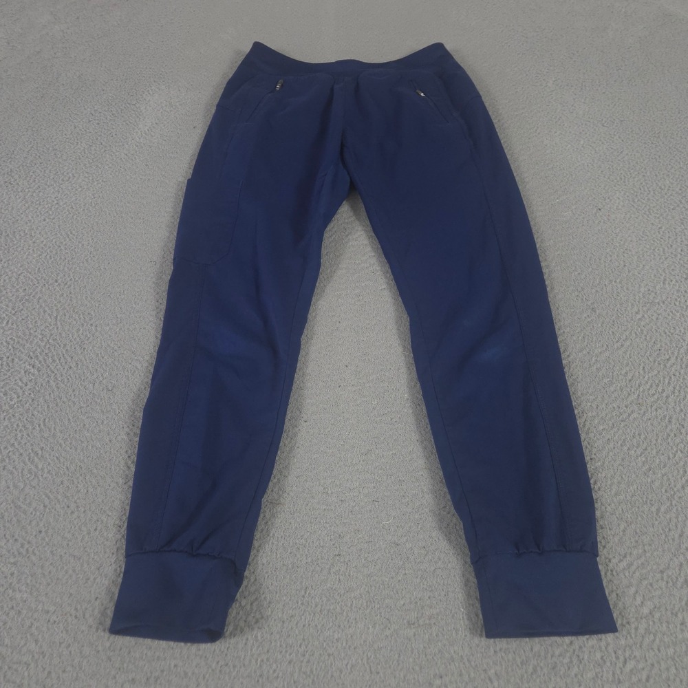 Healing Hands Scrub Pants Womens S Navy Tara Yoga Jogger Tapered  Cargo Pockets